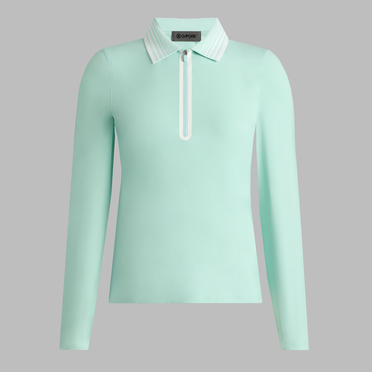 SILKY TECH NYLON QUARTER ZIP POLO