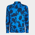 TONAL FLORAL LUXE QUARTER ZIP MID LAYER image number 1