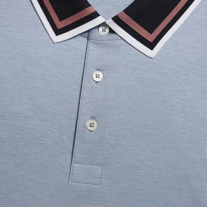 G/FORE X MR P. CONTRAST TECHNICAL COTTON BLEND POLO image number 5