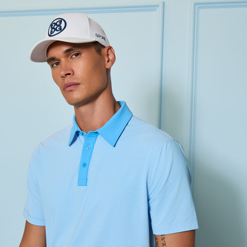 FEEDER STRIPE FINE TECH JERSEY POLO image number 5