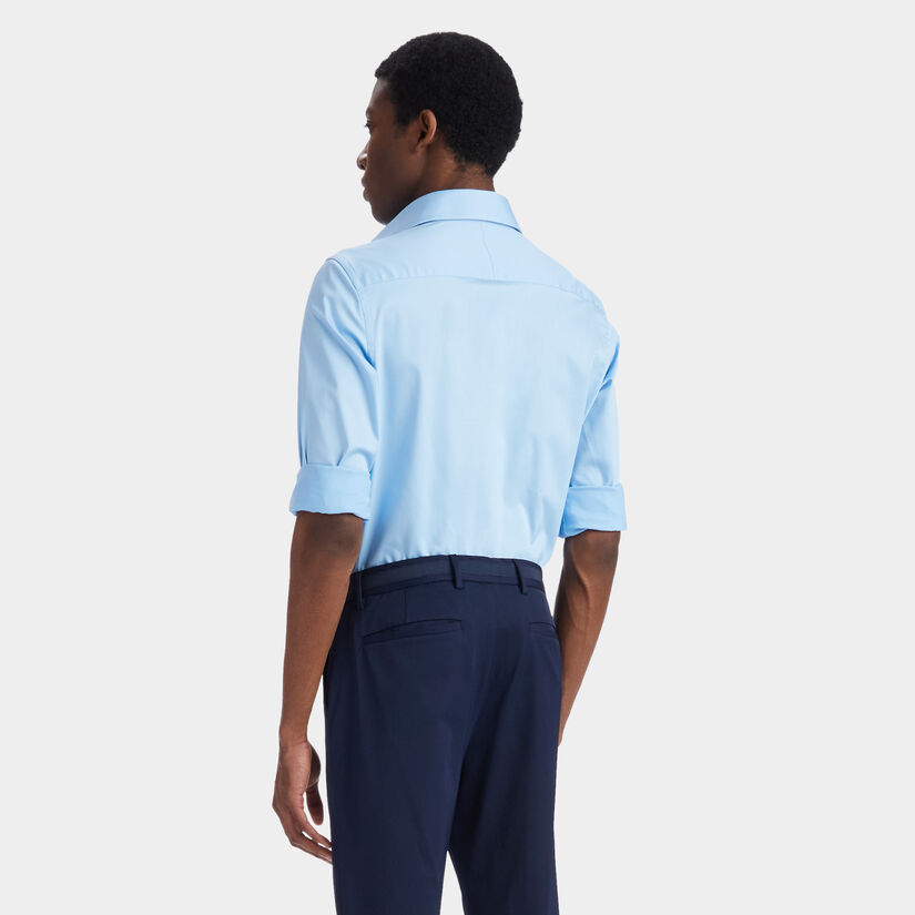 STRETCH ICE WOVEN MODERN SPREAD COLLAR SHIRT image number 5