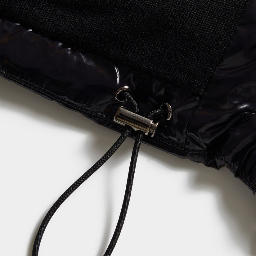 QUILTED POLISHED NYLON MERINO WOOL LINED PUFFER VEST image number 7