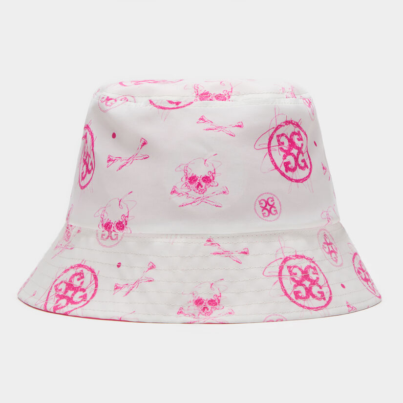 SKETCH NYLON TAFFETA REVERSIBLE BUCKET HAT image number 6