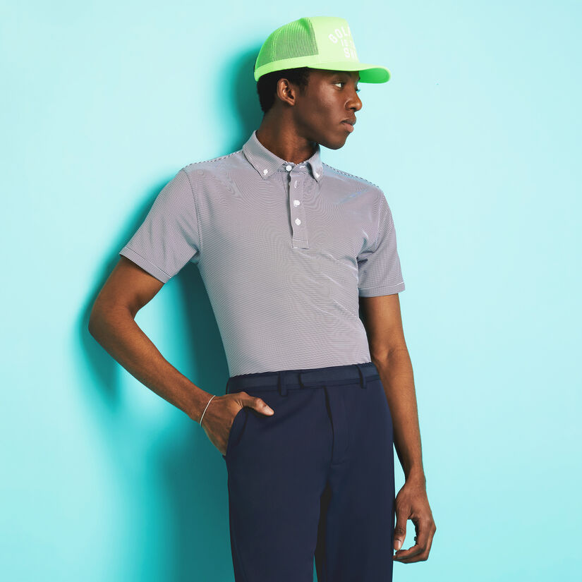 FEEDER STRIPE TECH JERSEY POLO image number 2