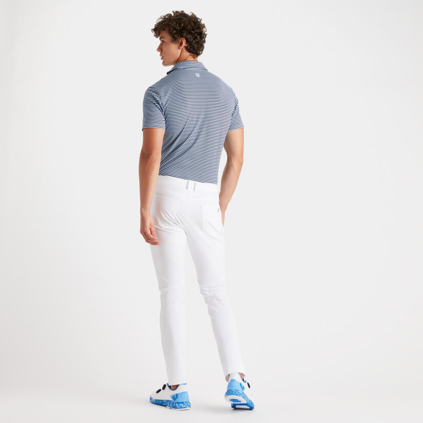 FEEDER STRIPE MODERN SPREAD COLLAR TECH PIQUÉ SLIM FIT POLO image number 5