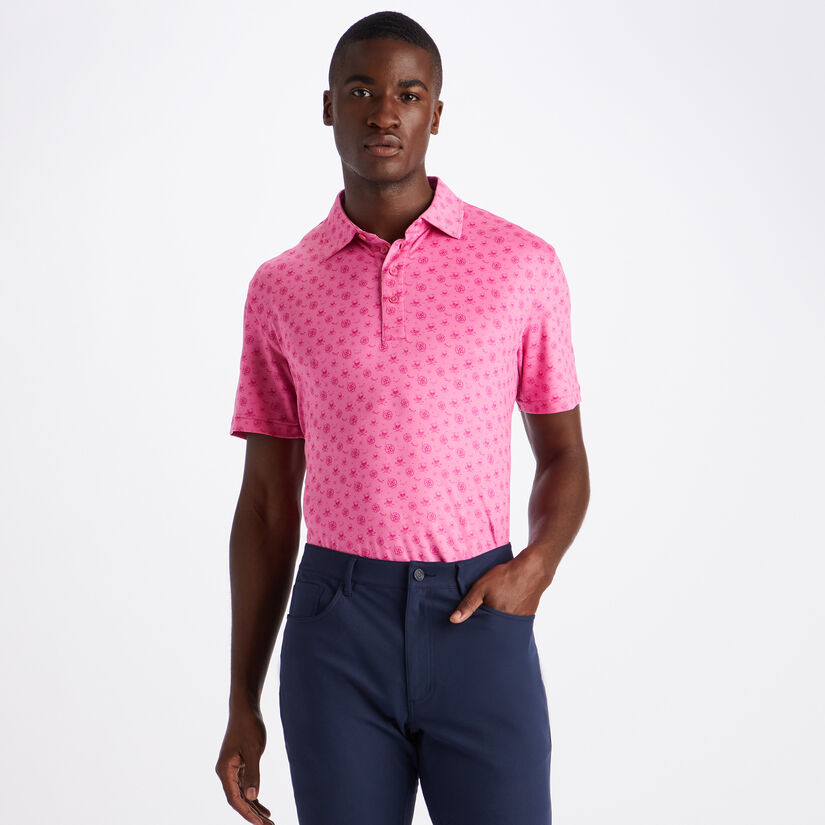 SKULL & T'S SKETCH TECH JERSEY SLIM FIT POLO image number 3