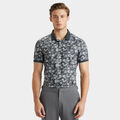 PEONY SKETCH BANDED SLEEVE TECH JERSEY POLO image number 3