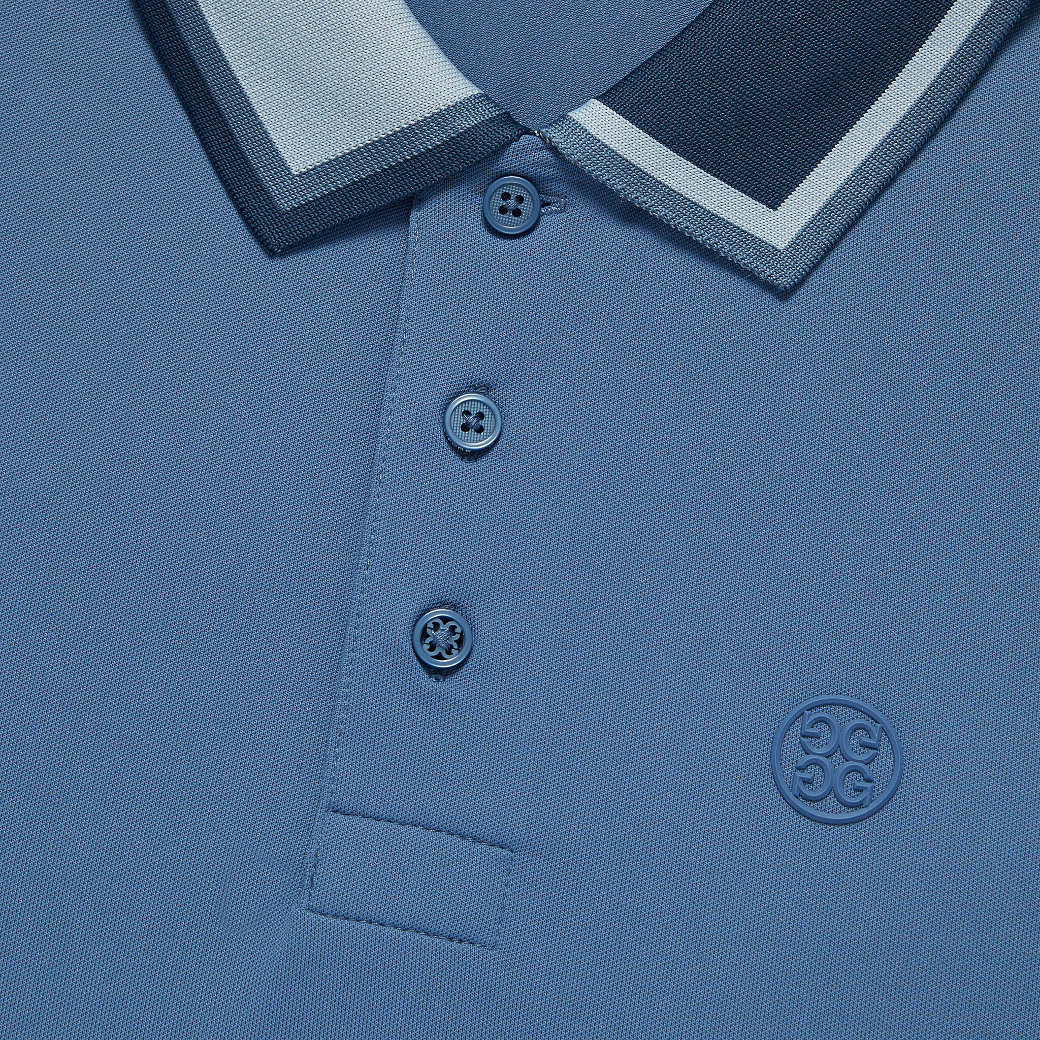 Pretty green tipped sales pique polo shirt