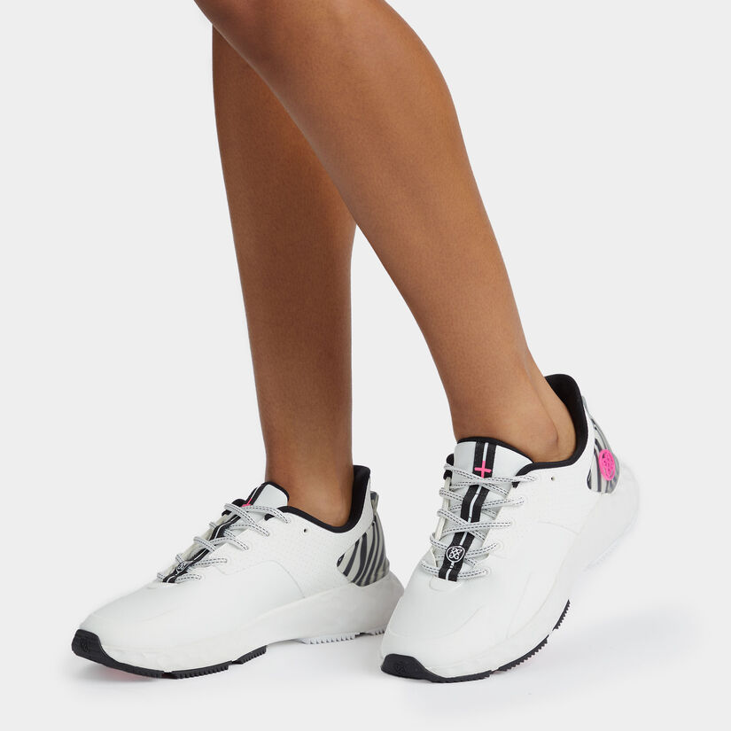 WOMEN'S MG4+ PERFORATED T.P.U. ZEBRA ACCENT GOLF SHOE image number 7