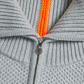 RIBBED FUNNEL NECK MERINO WOOL QUARTER ZIP SWEATER image number 5