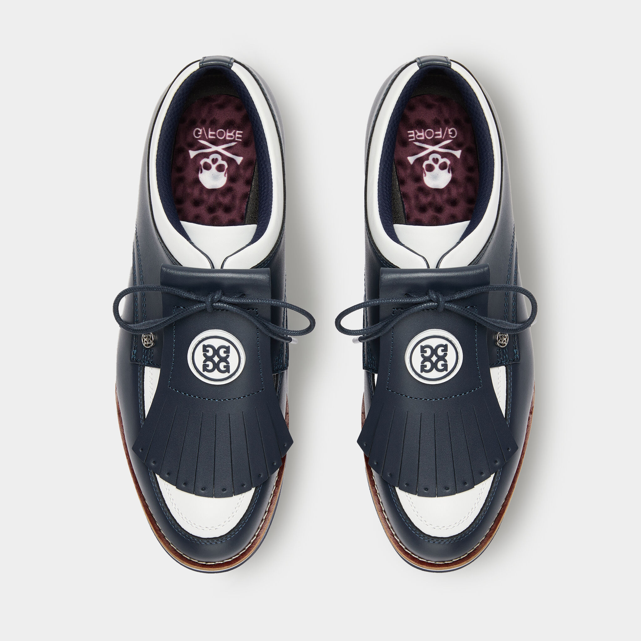 WOMEN'S GALLIVANTER PEBBLE LEATHER TUX KILTIE GOLF SHOE