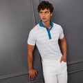 MULTI STRIPE TECH JERSEY SLIM FIT POLO image number 2