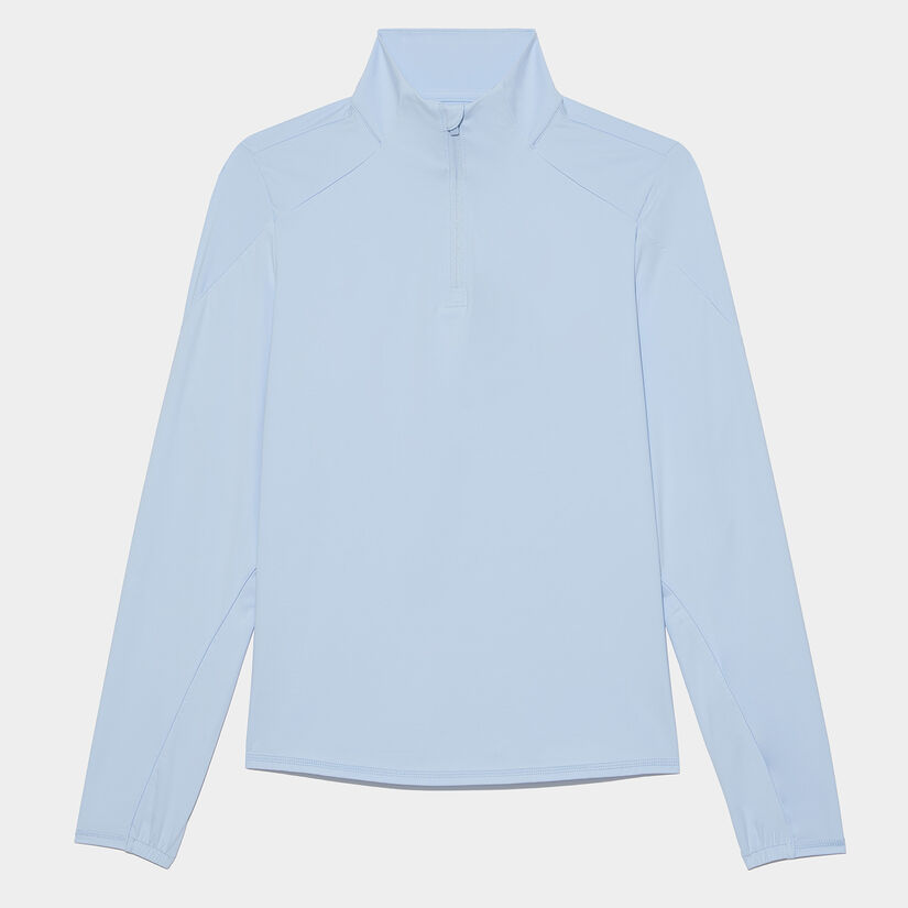 SUN SHIELD SILKY TECH NYLON QUARTER ZIP 1ST LAYER image number 1