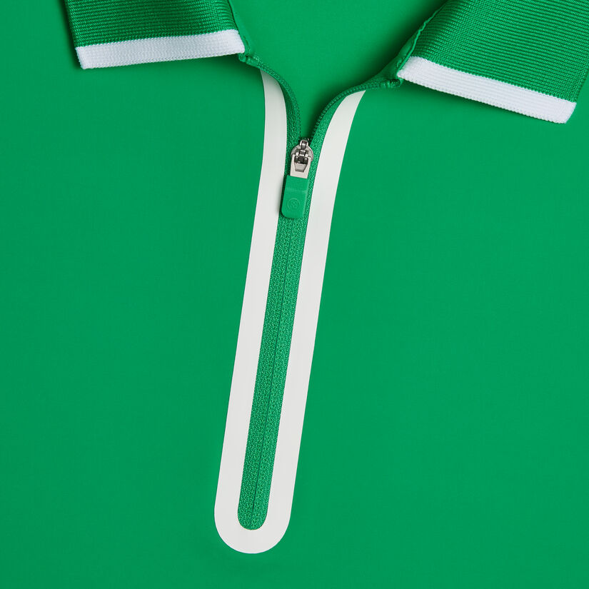 SILKY TECH NYLON LONG SLEEVE ZIP POLO image number 5