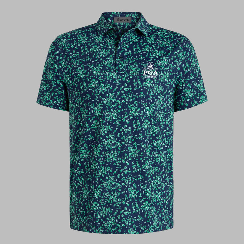 2026 PGA SCATTERED DITZY TECH JERSEY POLO image number 1