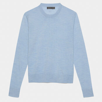 TALK BIRDIE TO ME MERINO WOOL CREWNECK SWEATER