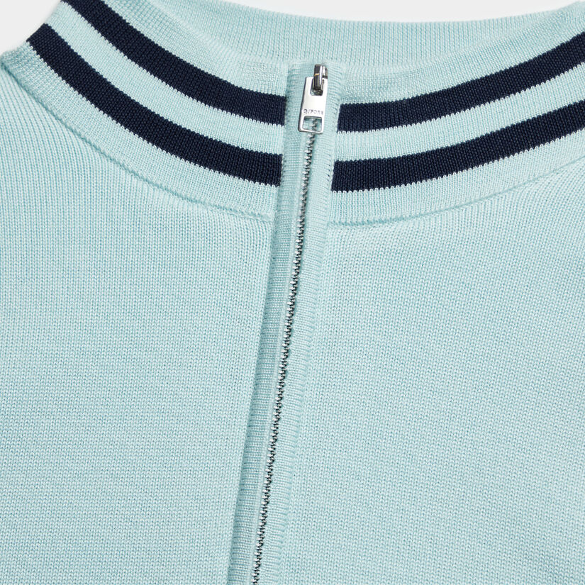 WIND BREAKER MERINO WOOL QUARTER ZIP VEST image number 5