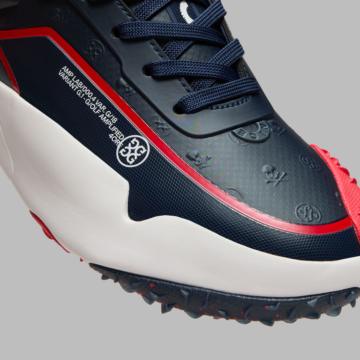 G/FORE G/18 EMBOSSED SKULL TEES GOLF SHOES MENS SIZES G/FORE LTD Release G/18 Embossed Skull & Tees Golf Shoes  main image 4
