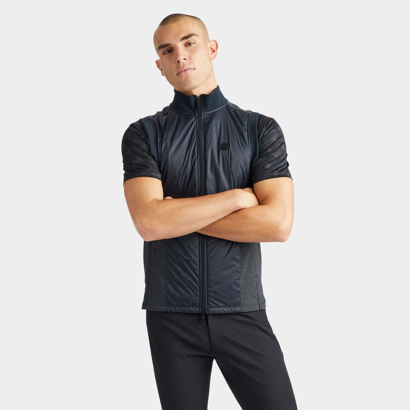 GLEN PLAID TRACK VEST image number 3