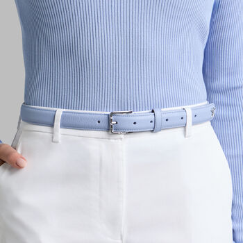 WOMEN'S METAL TEES LEATHER BELT