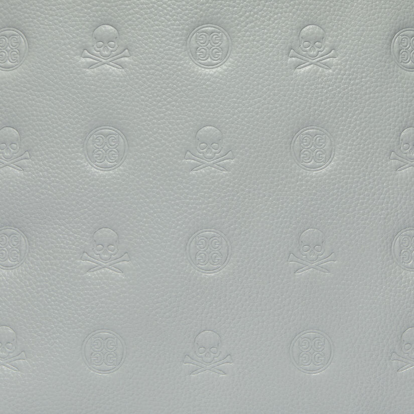 EMBOSSED SKULL & TEES LEATHER BACKPACK image number 5