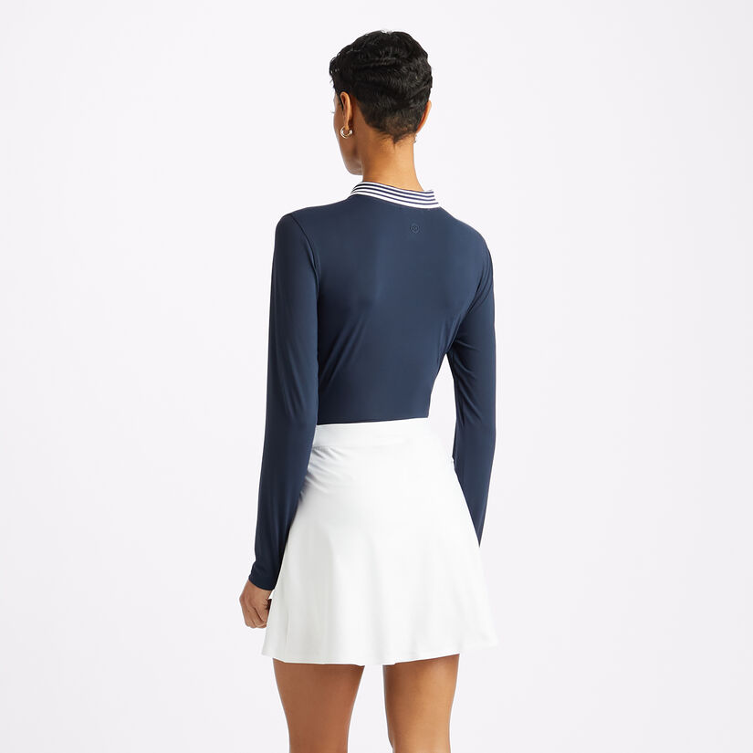 FEATHERWEIGHT SILKY TECH NYLON QUARTER ZIP POLO image number 5