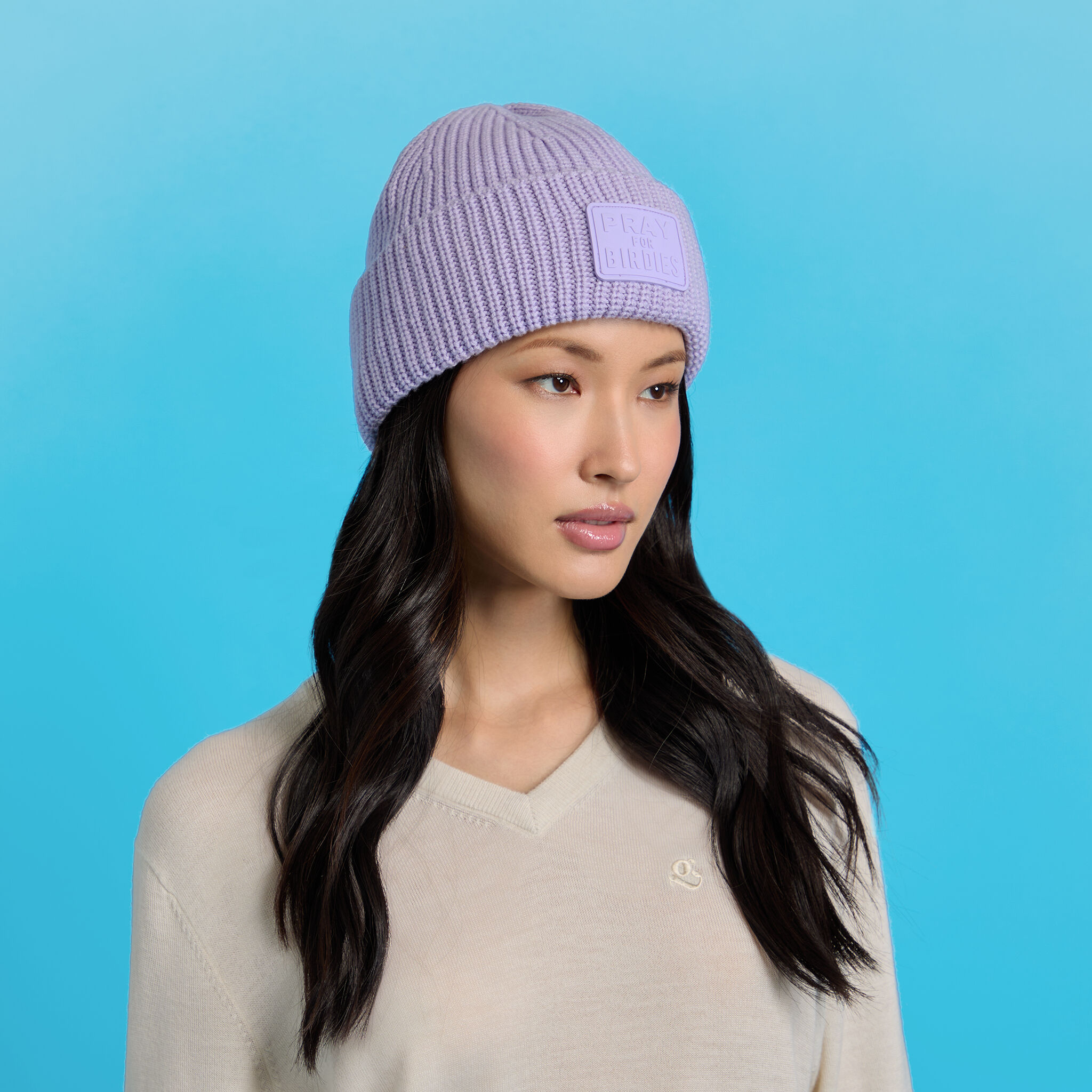 PRAY FOR BIRDIES WOOL CASHMERE BEANIE | WOMEN'S HATS | G/FORE