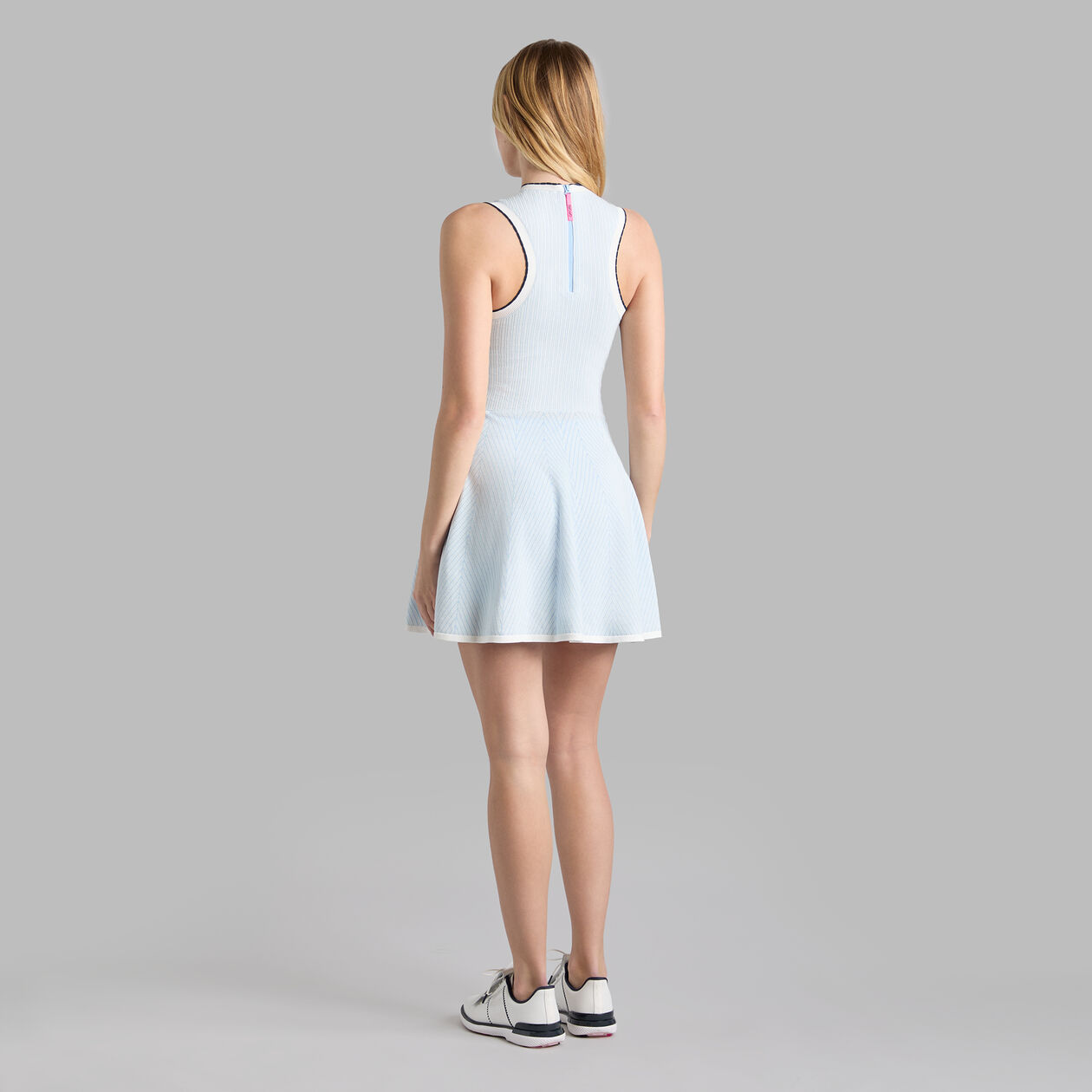 COTTON BLEND KNIT QRT DRESS