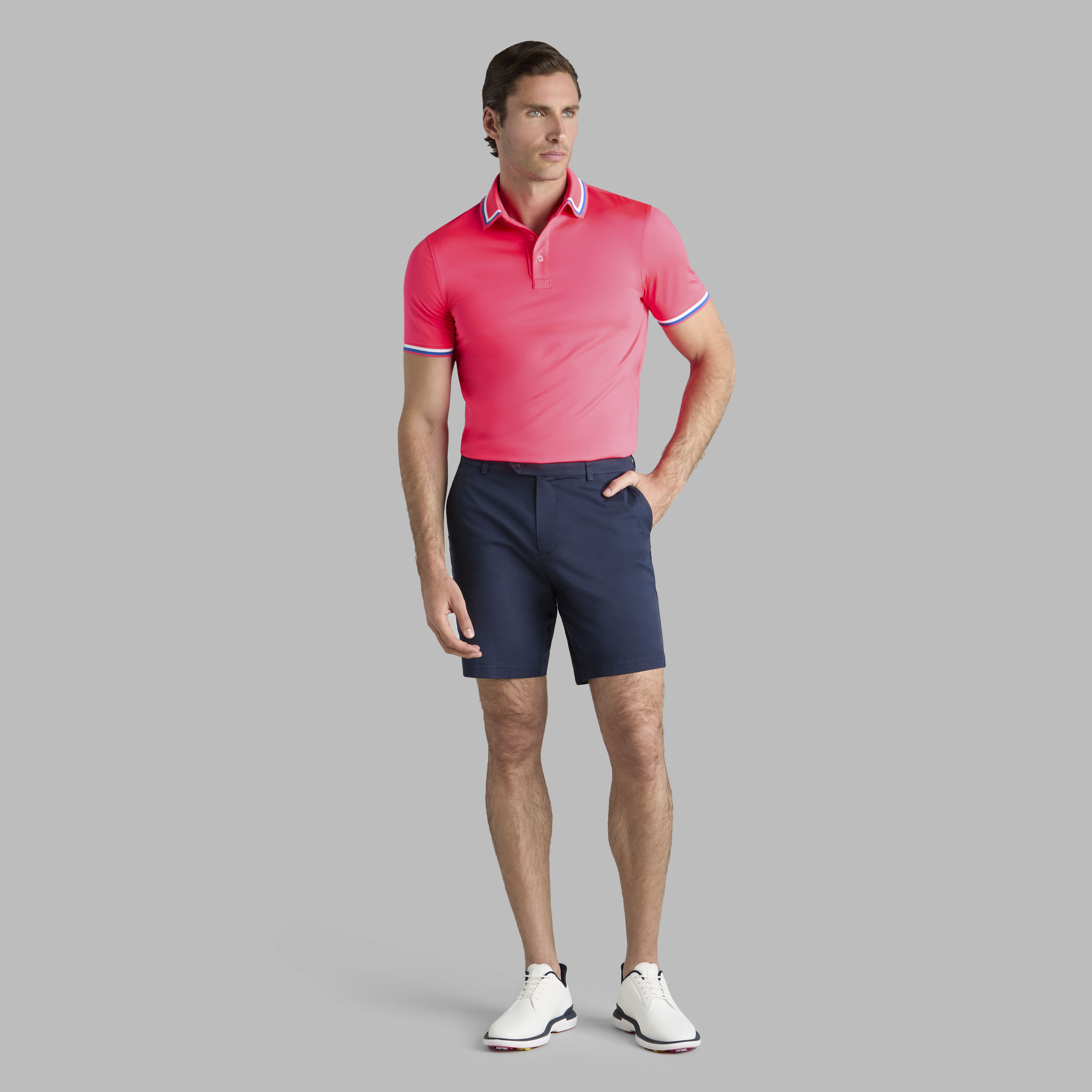 G/TAB ESSENTIAL TECH JERSEY BANDED SLEEVE POLO | MEN'S POLO
