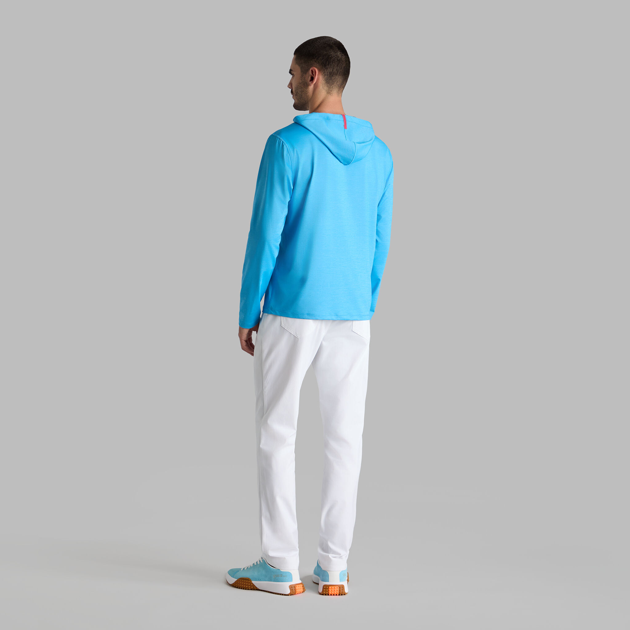【G/FORE】25AW新作 MELANGE ICE NYLON HOODIE アイスナイロン MÉLANGE ICE NYLON HOODIE |MEN'S PULLOVERS & QUARTER-ZIPS |G/FORE