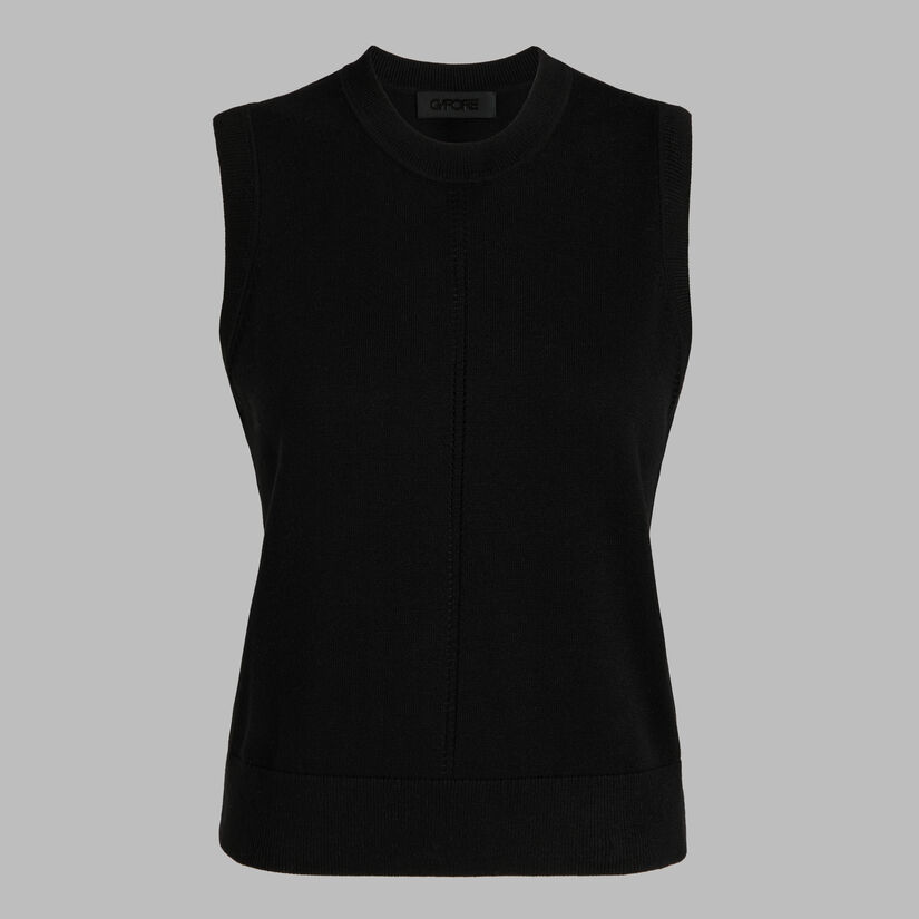 LTD RELEASE COOLING COTTON SLEEVELESS SWEATER image number 1