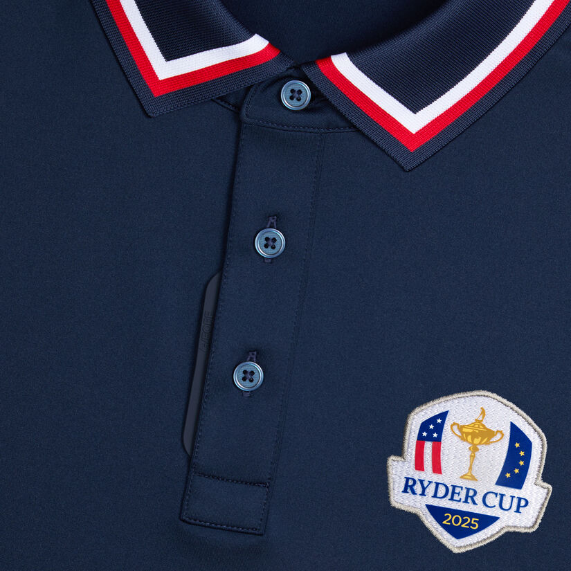 LTD RELEASE G/TAB ESSENTIAL TECH JERSEY BANDED SLEEVE POLO image number 4