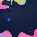 COLOUR BLEND CAMO JERSEY QUARTER ZIP MID LAYER image number 6