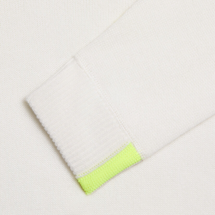 TIPPED CASHMERE CREWNECK SWEATER image number 6