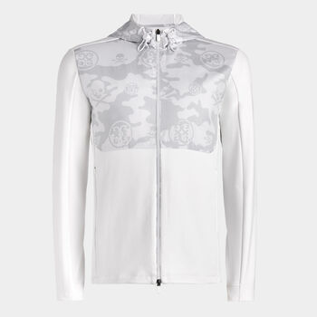 EXPLODED CAMO STRETCH TECH INTERLOCK PERFORMER HOODED JACKET