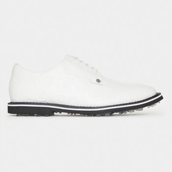 MEN'S GALLIVANTER DEBOSSED SKULL & T'S LEATHER GOLF SHOE