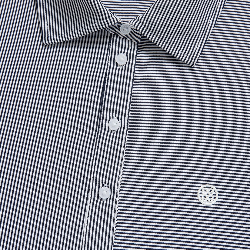 MIXED FEEDER STRIPE TECH JERSEY POLO image number 6