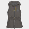 MERINO WOOL LINED QUILTED NYLON HOODED PUFFER VEST image number 1