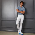 FEEDER STRIPE MODERN SPREAD COLLAR TECH PIQUÉ SLIM FIT POLO image number 2