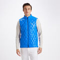 QUILTED COATED NYLON WOOL LINED SLIM FIT PUFFER VEST image number 3
