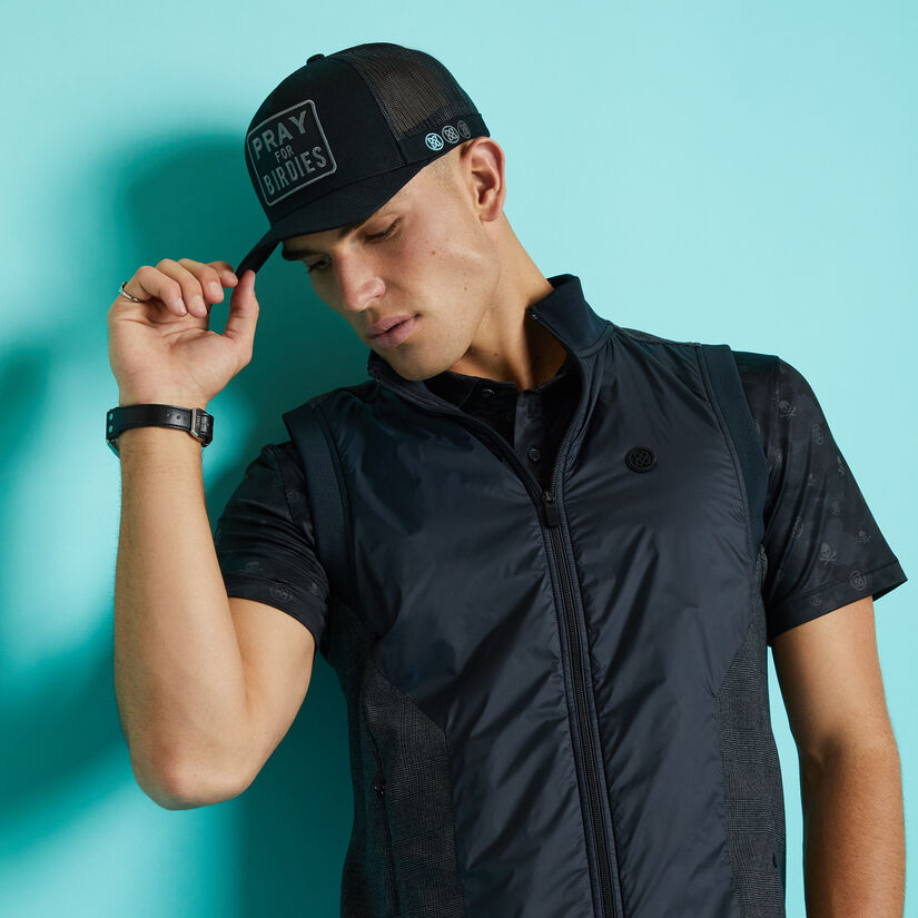 GLEN PLAID TRACK VEST image number 2