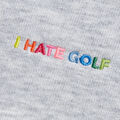 I HATE GOLF' BOXY FRENCH TERRY QUARTER ZIP PULLOVER image number 6