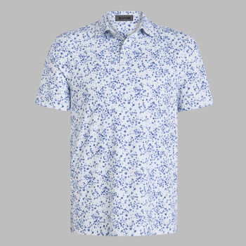 SCATTERED DITZY TECH JERSEY POLO