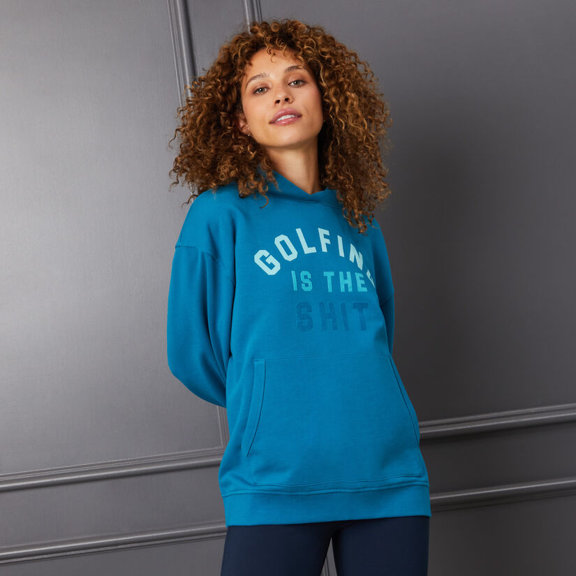 GOLFING UNISEX OVERSIZED FRENCH TERRY HOODIE image number 6