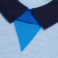 LAYERED POLO MERINO WOOL SWEATER image number 6