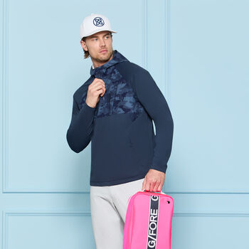 HYBRID 1/4 ZIP HOODED PULLOVER