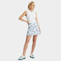 PHOTO FLORAL SILKY TECH NYLON A-LINE SKORT image number 4