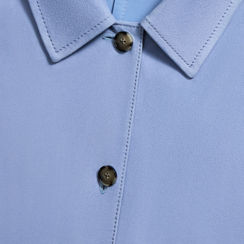 RELAXED FIT SUEDE SHIRT JACKET image number 5