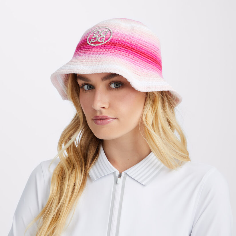 CIRCLE G'S OMBRÉ CROCHET BUCKET HAT image number 6