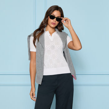 POINTELLE G SWEATER POLO